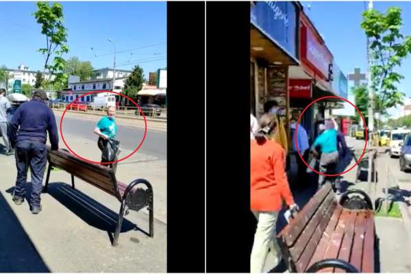 Atacatoarea Mirelei Vaida, surprinsă în mijlocul Capitalei, în timp ce agresează lumea! Adriana Bahmuțeanu a publicat imaginile / VIDEO