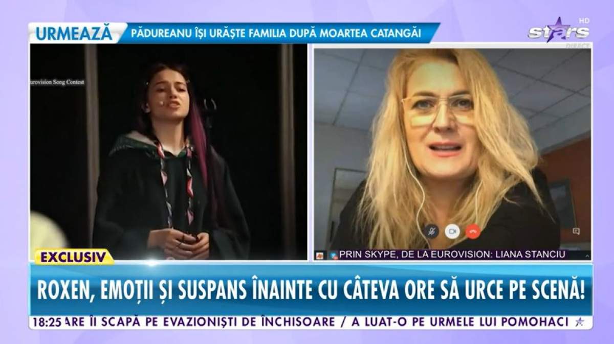 Liana Stanciu, declarații la Antena Stars despre pregătirile Eurovision 2021! Roxen a trecut de primele repetiții: „Este copleșitor” / VIDEO