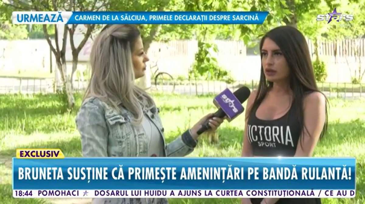 Gabriela Cristoiu este in parc si da interviu pentru Antena Stars
