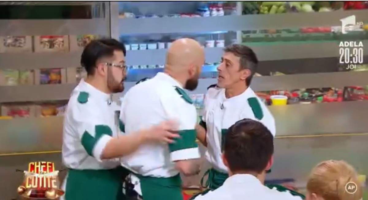 Francisco Garcia și Dorin Voiasciuc, la un pas de bătaie la Chefi la cuțite! De la ce a pornit conflictul: „Ai noroc că ești la TV” / VIDEO