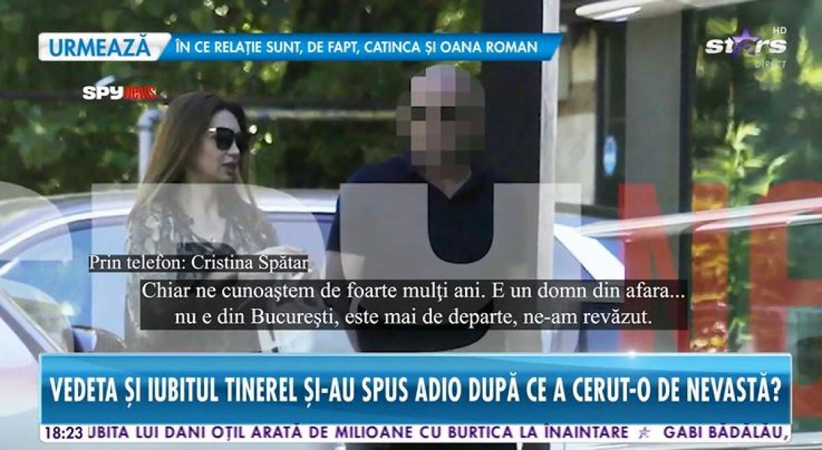Cristina Spătar, primele declarații la Antena Stars, după ce a fost surprinsă cu un bărbat misterios: „Ne cunoaștem de 15 ani” / VIDEO