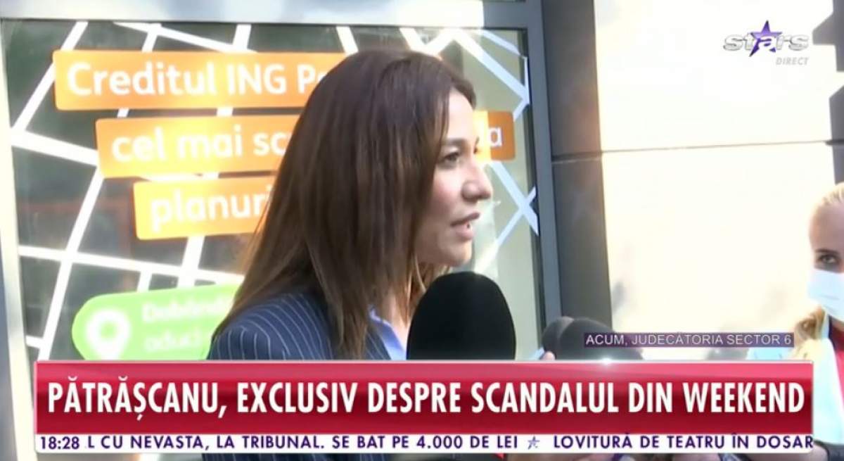 Claudia Patrascanu da interviu de la tribunal