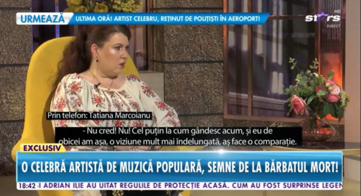 Tatiana Marcoianu a vorbit la Antena Stars despre moartea sotului ei