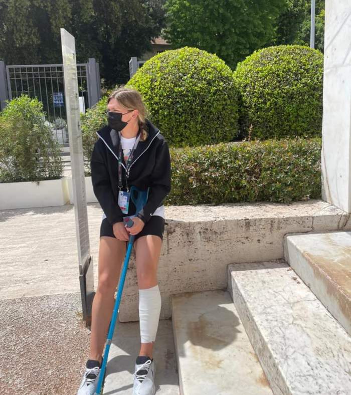 Simona Halep s-a retras din turul al doilea al turneului de la Roma după accidentarea suferită. Ce diagnostic a primit sportiva