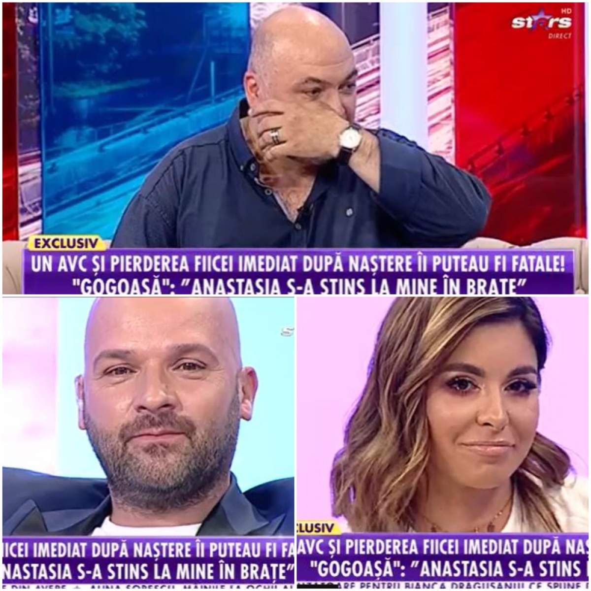 Captură video cu Gogoașă, Andrei Ștefănescu și Natalia Mateuț la Antena Stars.