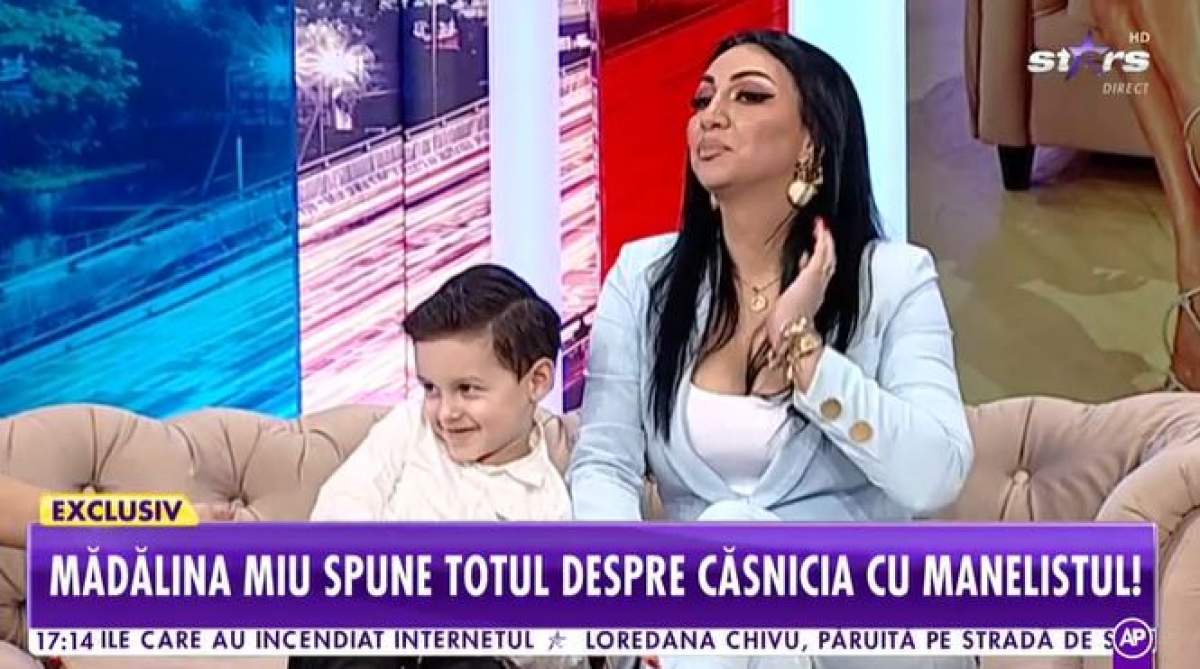 Captură video cu Mădălina Miu la Antena Stars.