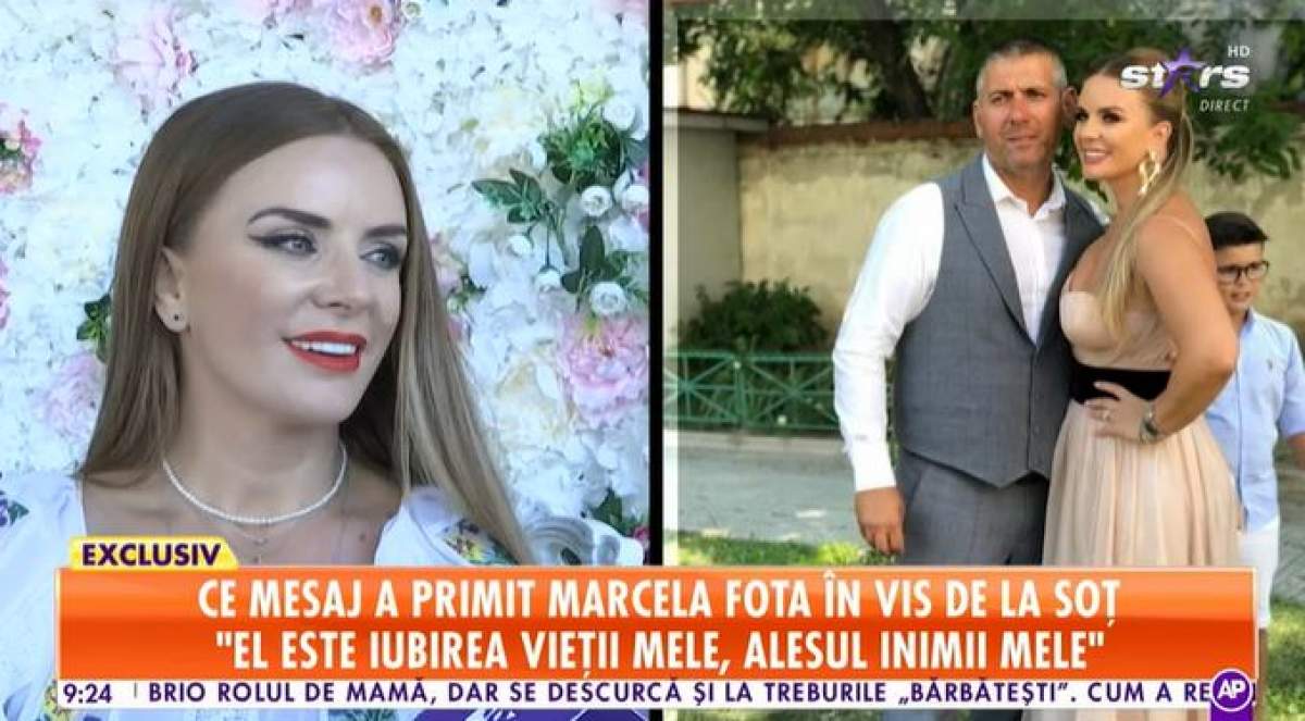 Captură video cu Marcela Fota.