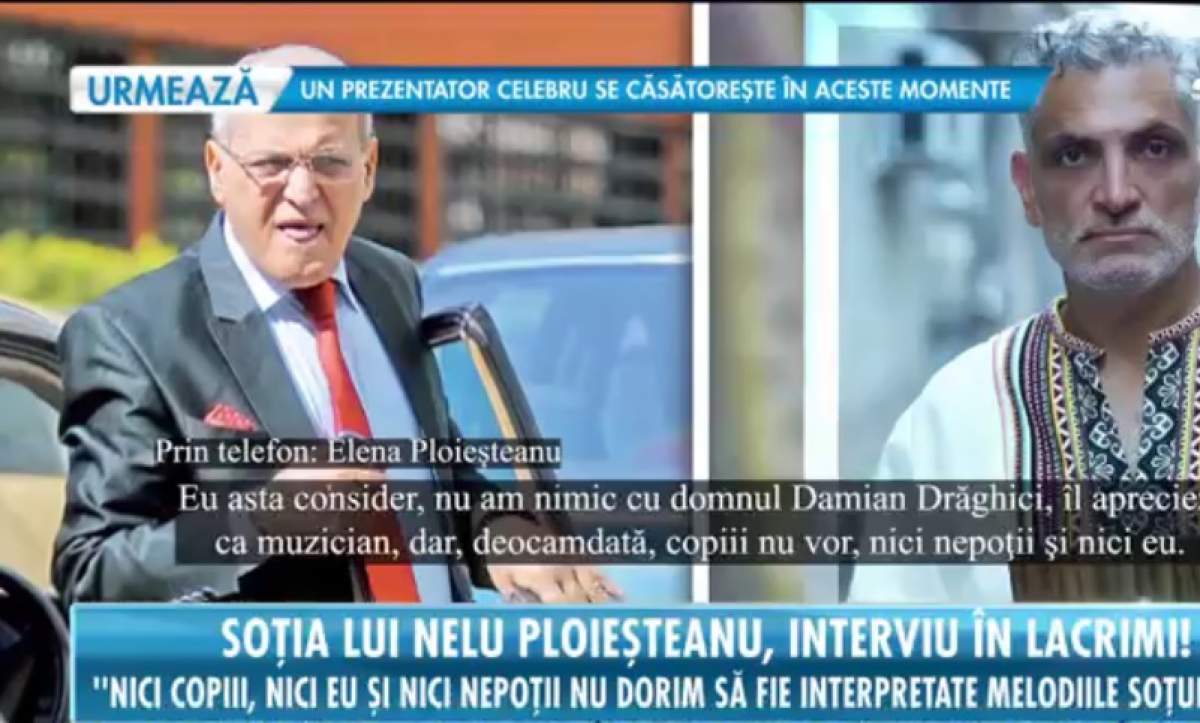 Damian Drăghici vrea să cânte piesele maestrului Nelu Ploieșteanu. Ce părere are soția regretatului artist, Elena Ploieșteanu: ”Copiii nu vor, nici nepoții!
