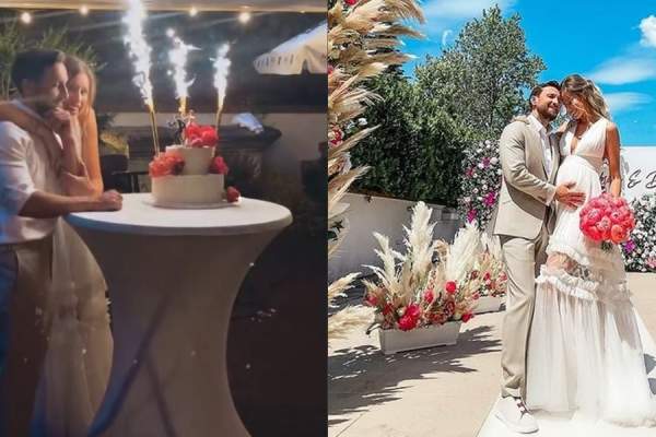 Cum arată tortul de la nunta lui Dani Oțil și a Gabrielei Prisăcariu! A fost cel mai așteptat din seara petrecerii