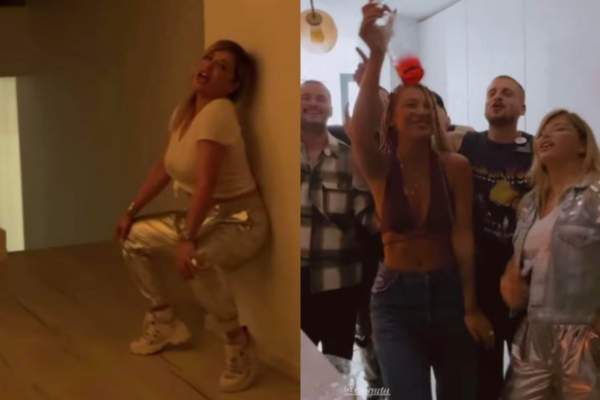 Loredana Groza și Ema Uta, parodie pe piesa cu cei 11 maneliști. Jurata X factor a fost sufletul petrecerii / FOTO