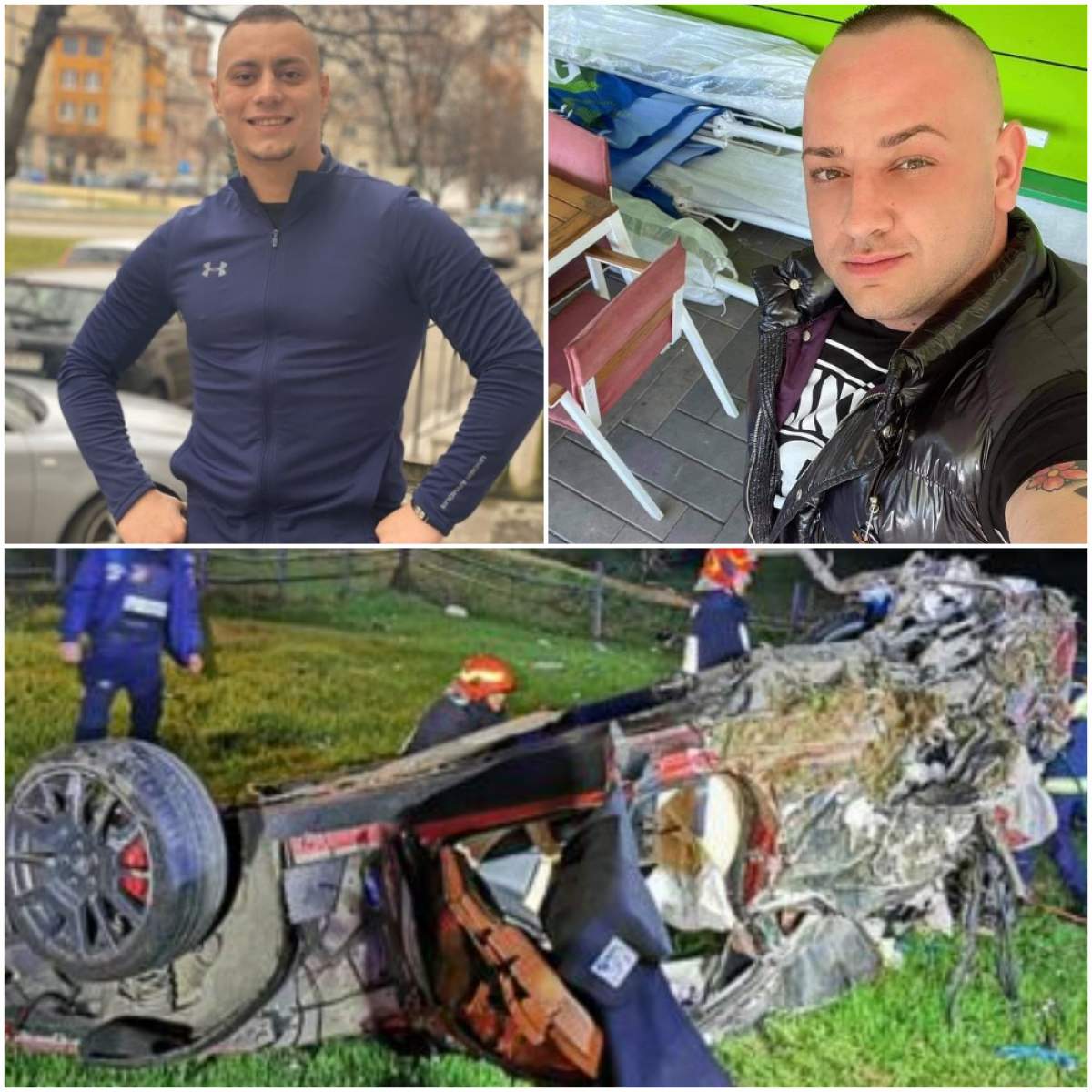 Colaj cu cei doi morți din accident/ accidentul de la Poiana Stampei.