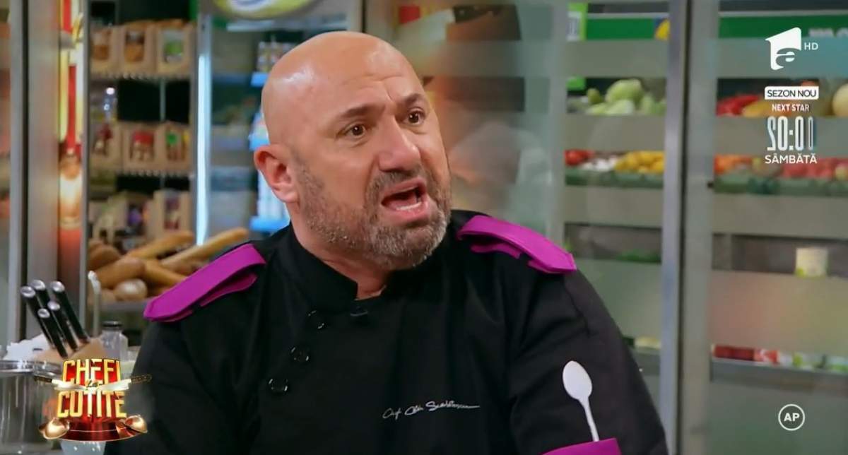 Chef Cătălin Scărlătescu, criză de nervi la Chefi la cutite