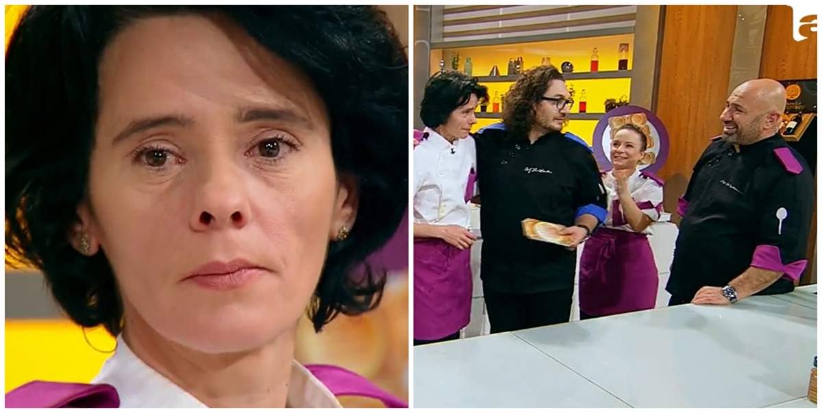 Mirela Negoiță de la Chefi la cuțite, salvată de la eliminare de amuleta lui Florin Dumitrescu. Concurenta s-a întors înapoi în echipa albastră / VIDEO