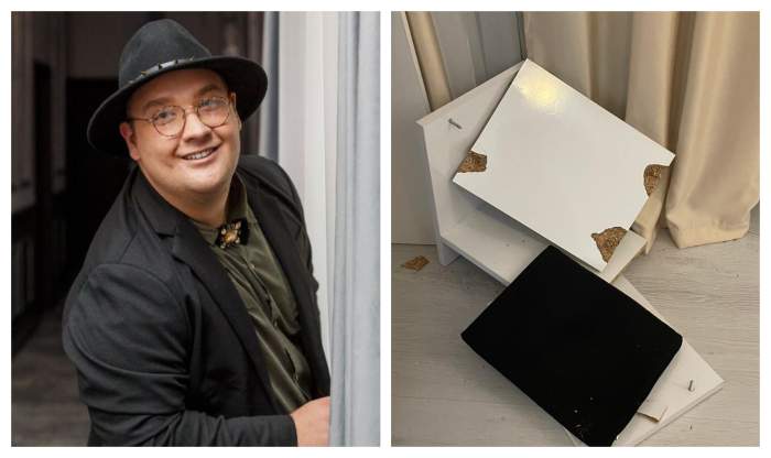 Răzvan Babană, noul reporter Antena Stars, i-a rupt scaunul Cosminei Adam de la Acces Direct. Cum a fost posibil 26 Răzvan Babană, reporterul special Antena Stars, i-a distrus un obiect de preț unei cunoscute vedete de la noi: „Pune mâna și slăbește” / VIDEO