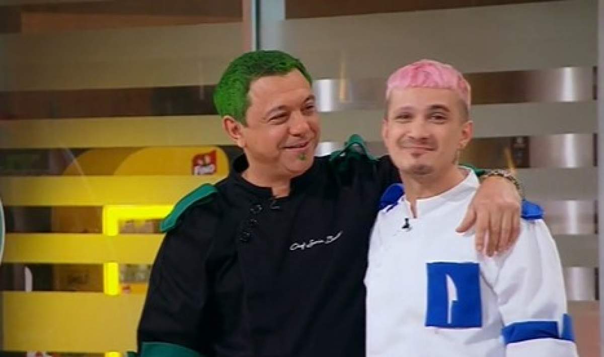 Chef Sorin Bontea, vopsit verde în cap