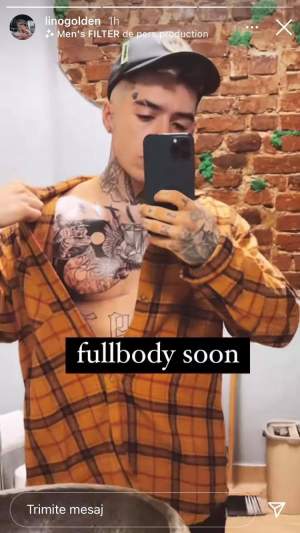 Lino Golden s-a tatuat din nou! Cum arată noile „desene” ale artistului: „În curând, tot corpul” / FOTO