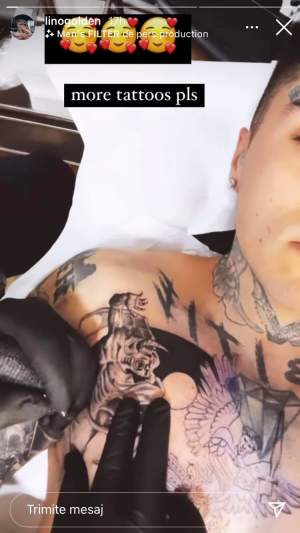 Lino Golden s-a tatuat din nou! Cum arată noile „desene” ale artistului: „În curând, tot corpul” / FOTO