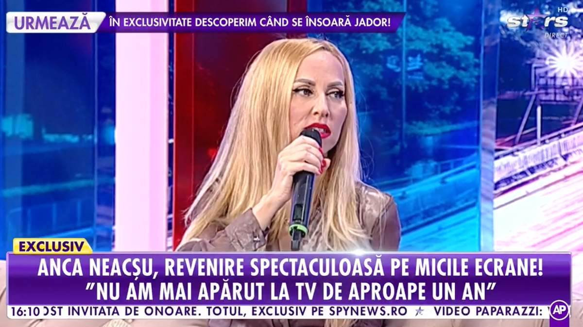 Anca Neacșu de la A.S.I.A, pentru prima oară la TV, după un an! De ce nu a mai apărut în lumina reflectoarelor / VIDEO