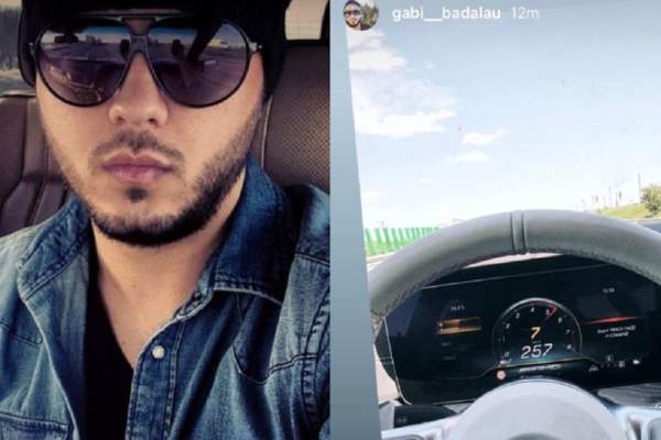 Cum și-a pus Gabi Bădălău viața în pericol. Afaceristul, surprins la volan în timp ce gonea cu peste 250 km/h! / FOTO