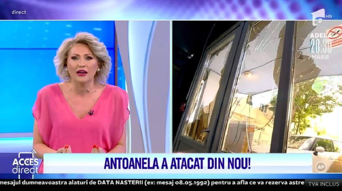Acces Direct. Mirela Vaida, atacată din nou de Antoanela. Femeia a spart geamurile. Prezentatoarea, în lacrimi: „Mi-e frică să ies din casă” / VIDEO