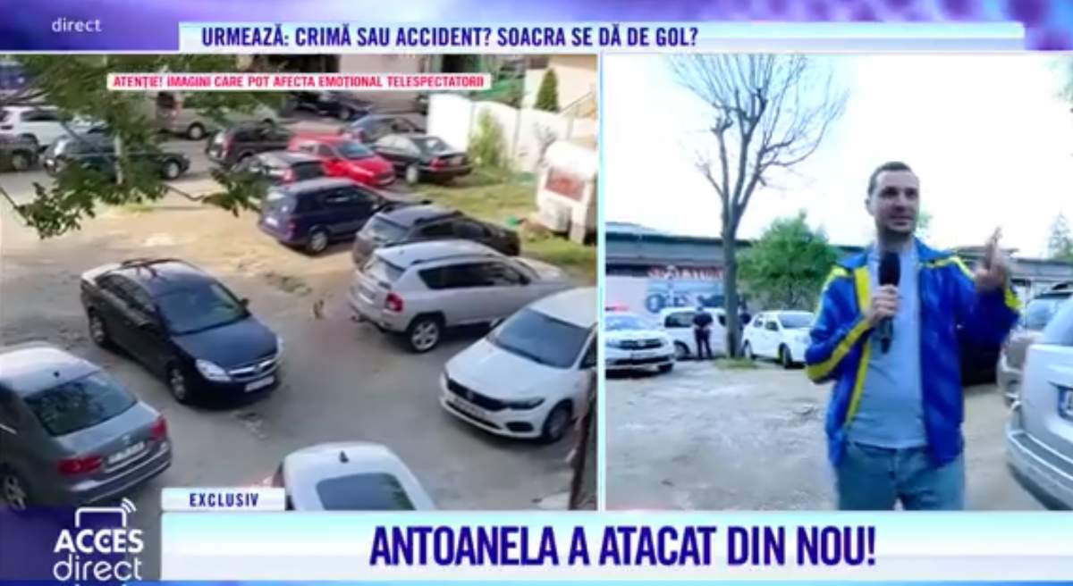 Scene șocante cu atacatoarea Mirelei Vaida! A venit dezbrăcată la sediul Acces Direct și a atacat cu pietre. Ce i-a strigat prezentatoarei: ”Să-mi dai banii!” / VIDEO