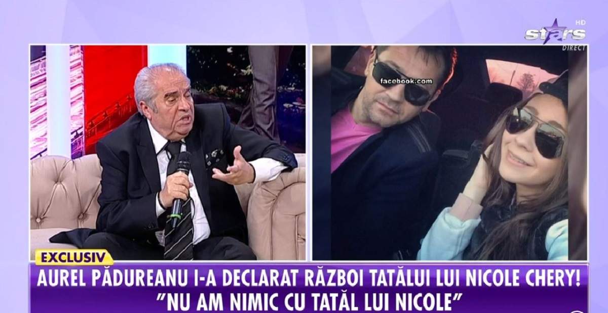 Aurel Pădureanu, o nouă replică dură pentru tatăl lui Nicole Cherry, după ce l-ar fi numit „frustrat”: „Dacă i-ar fi murit nevasta, tot așa era și el?” / VIDEO