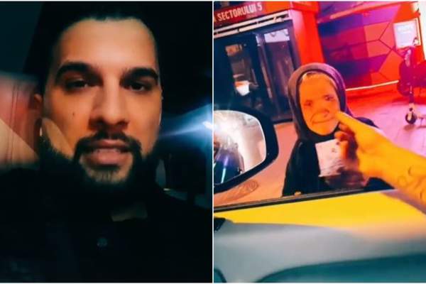 Tzancă Uraganu, gest umanitar pentru o bătrânică de pe stradă. Ce sumă de bani i-a dat manelistul: ”Să-ți trăiască familia, mamă” / VIDEO
