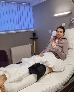 Cristina Neagu a ajuns pe patul de spital. Imaginea postată de celebra handbalistă după ce s-a operat la picior / FOTO