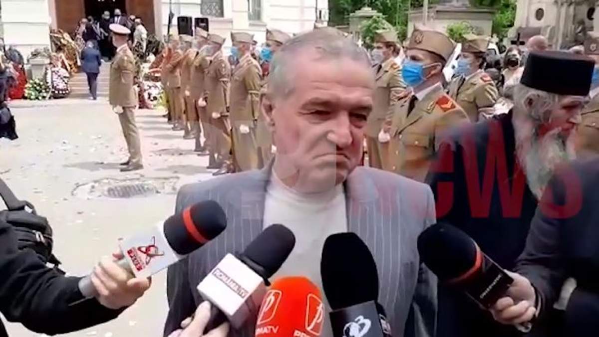 Gigi Becali, declarații emoționante la înmormântarea lui Ion Dichiseanu: „Aveam o prietenie cu el” / VIDEO