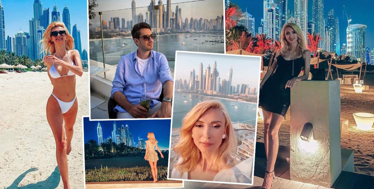 Andreea Bălan și Tiberiu Argint au împlinit un an de relație! Iubitul juratei de la Te cunosc de undeva a surprins-o cu o vacanță de lux în Dubai! Declarații exclusive / FOTO