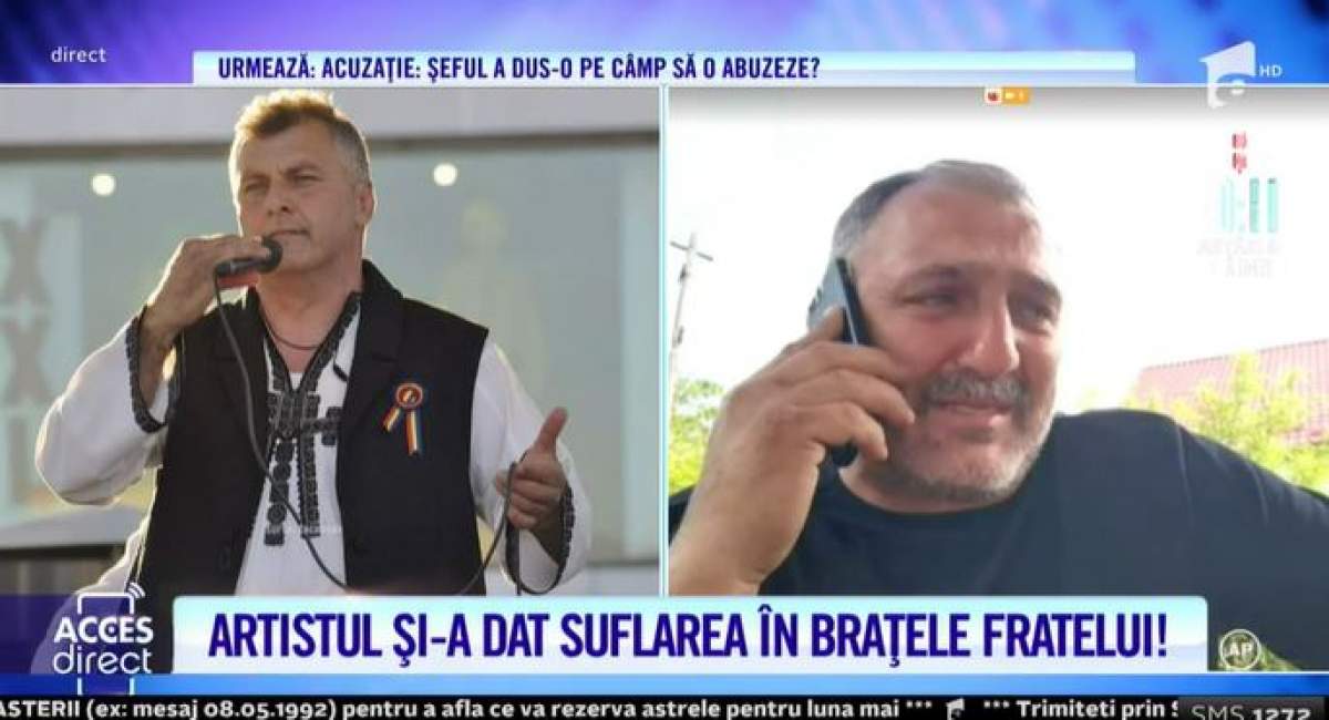 Captură cu fratele lui Corin Dobrinescu la Acces Direct.