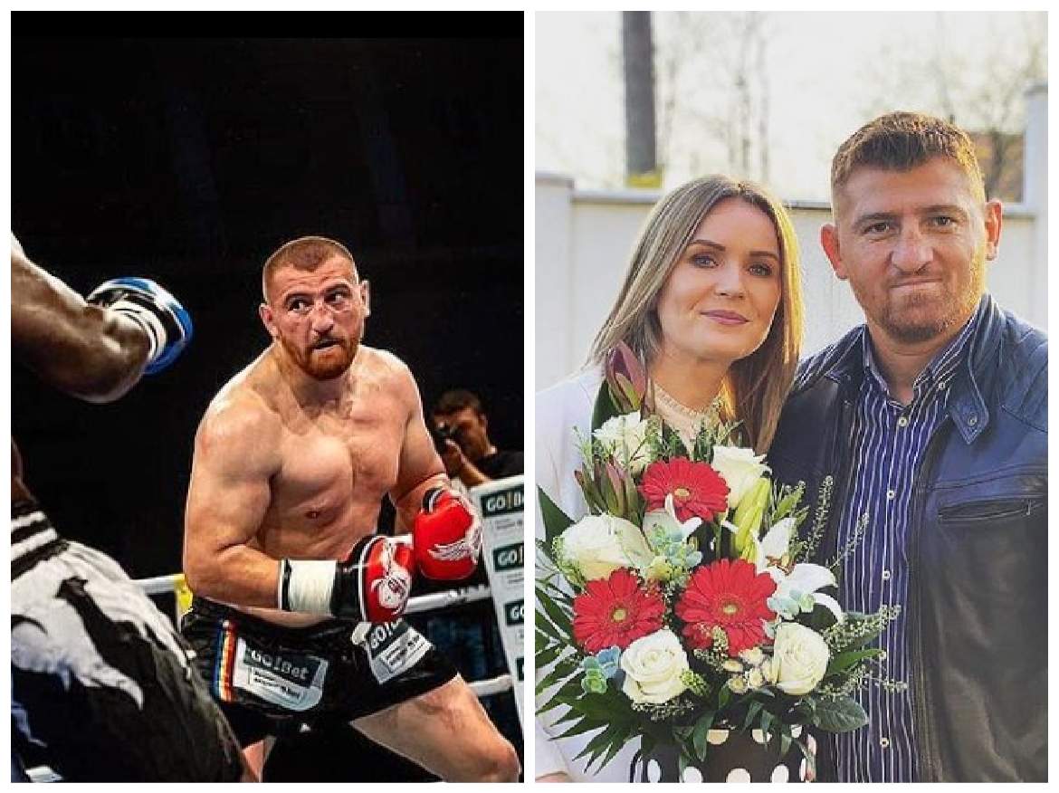 Colaj Cătălin Moroșanu în ring și cu soția