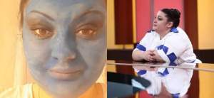 Cum arată Porumbița de la Chefi la Cuțite după ce și-a vopsit fața albastră. Cadoul inedit al tinerei pentru echipa lui Florin Dumitrescu / FOTO