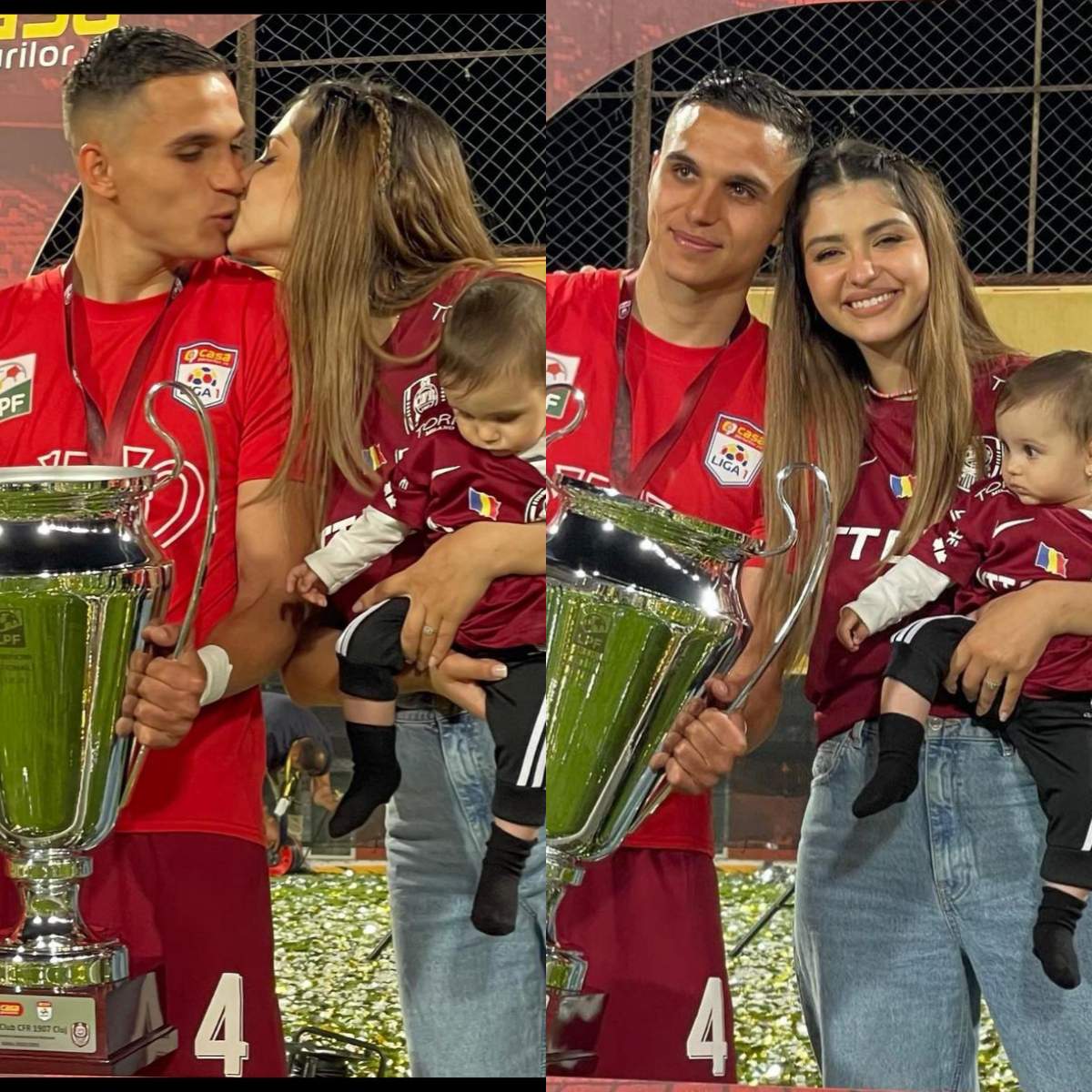 Iubita și fiica lui Cristian Manea, cele mai mari fane ale fotbalistului. Ce imagine a postat Irina Deaconescu pe Instagram / FOTO