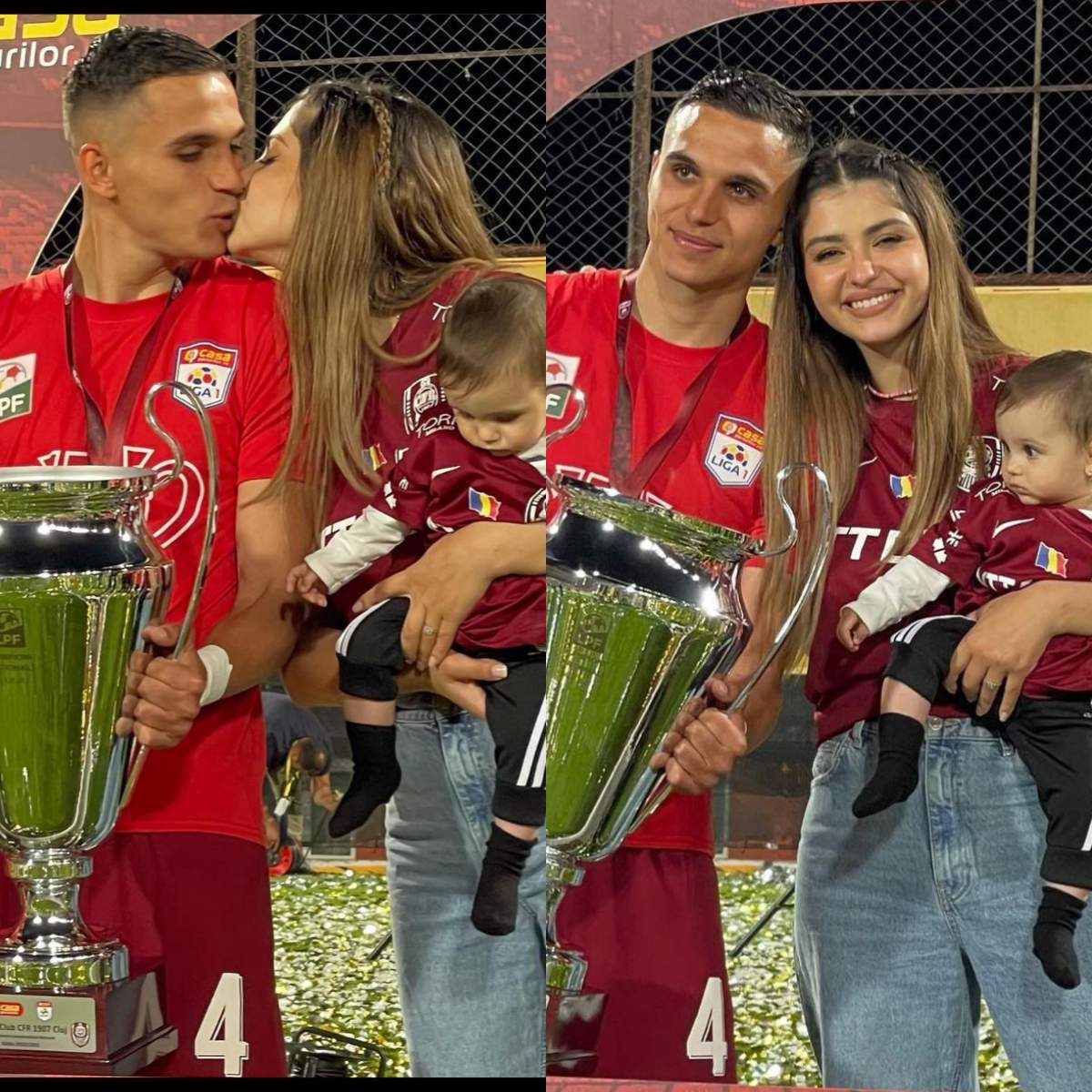 Iubita și fiica lui Cristian Manea, cele mai mari fane ale fotbalistului. Ce imagine a postat Irina Deaconescu pe Instagram / FOTO