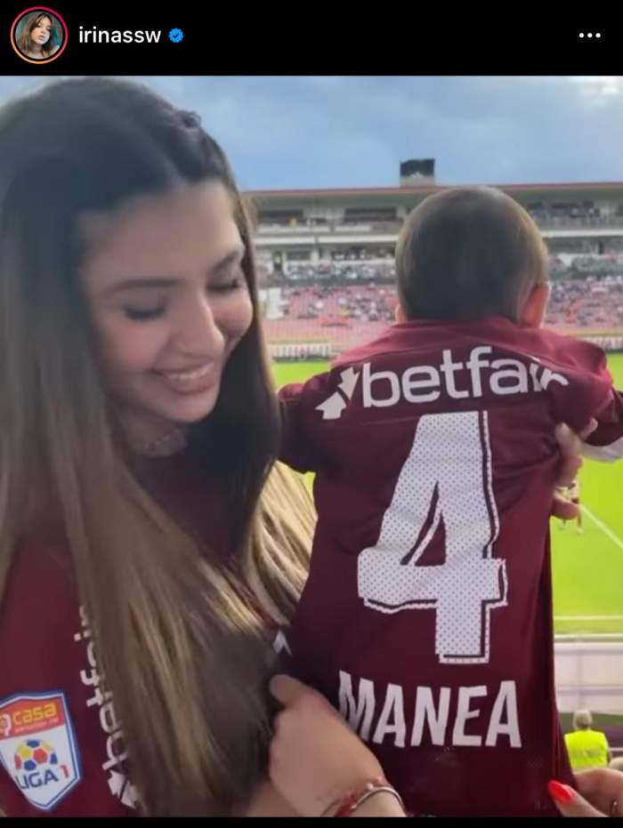 Iubita și fiica lui Cristian Manea, cele mai mari fane ale fotbalistului. Ce imagine a postat Irina Deaconescu pe Instagram / FOTO