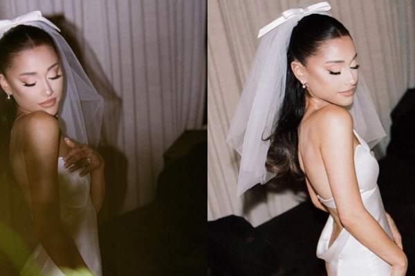 Ariana Grande, primele imagini în rochia de mireasă. Cântăreața s-a căsătorit în mare secret cu Dalton Gomez