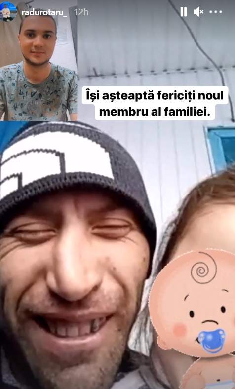 viorel stegaru cu fetita in convorbire video