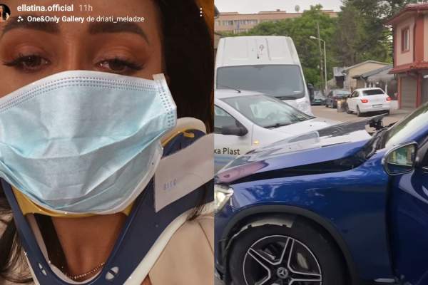 Ella, fosta iubită a lui Jador, implicată într-un grav accident de circulație. Bruneta s-a ales cu răni serioase / FOTO