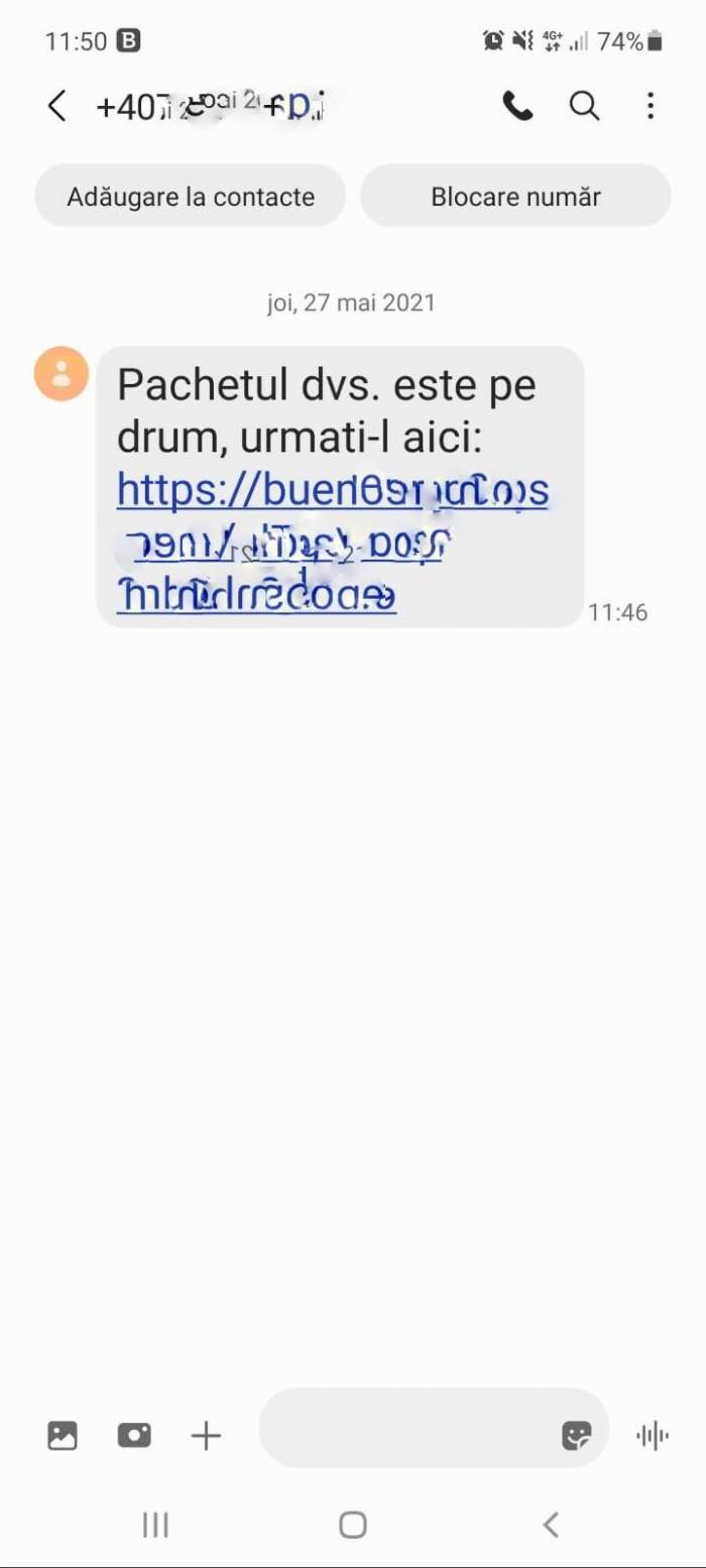 O nouă metodă de tâlhărie prin SMS! Poliția Română a tras un semnal de alarmă asupra mesajelor înșelătoare