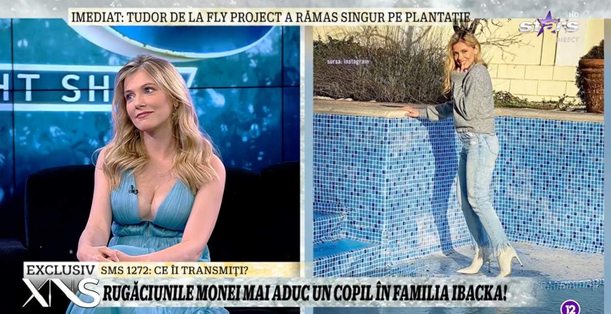 Andreea Ibacka, în culmea fericirii de când a aflat că va fi din nou mamă. Soția lui Cabral a spus la Xtra Night Show cum se va numi bebelușul: „I-a fost predestinat” / VIDEO