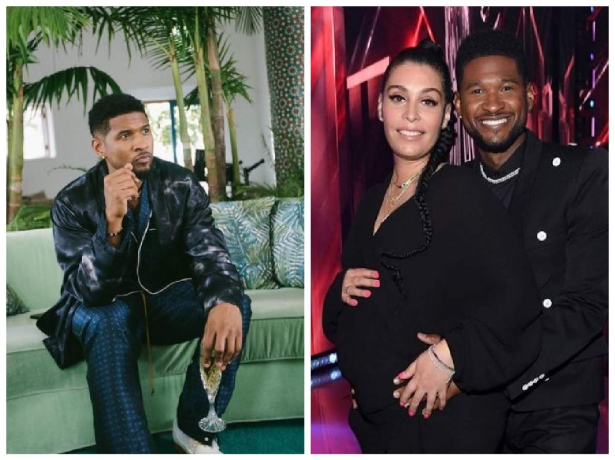 Usher alături de iubita lui însărcinată