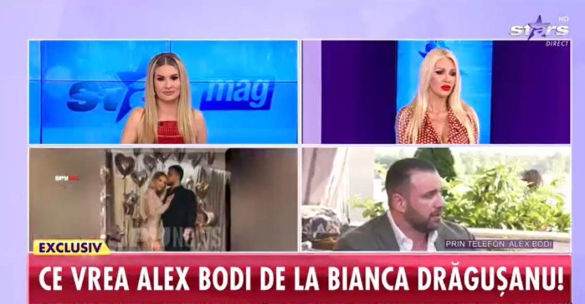 Alex Bodi a vorbit in direct la Antena Stars despre Gabi Badalau si întâlnirile cu Bianca Dragusanu
