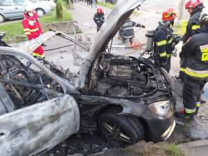 Afaceristul Ioan Crișan a murit în această dimineață în propria mașină, în urma unei explozii în Arad! Bolidul a ars aproape în totalitate