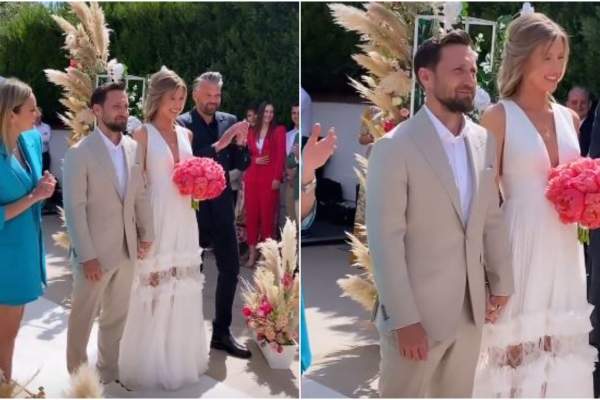 Gabriela Prisăcariu, imagini unice de la nunta cu Dani Oțil. Momentul în care au spus cel mai sincer ”DA” din viața lor / VIDEO