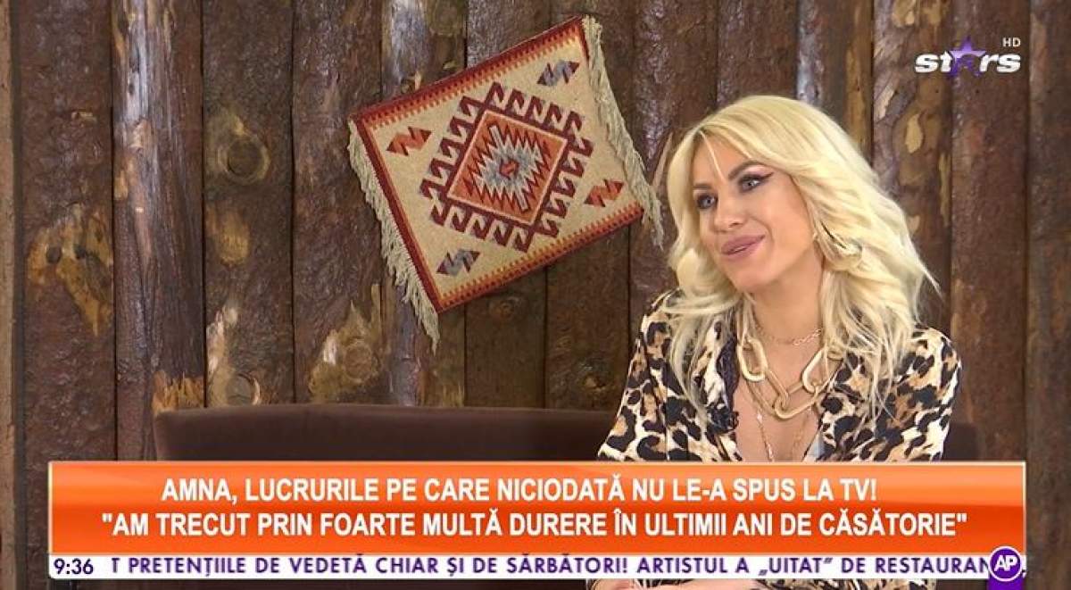 Amna a oferit un interviu pentru Antena Stars