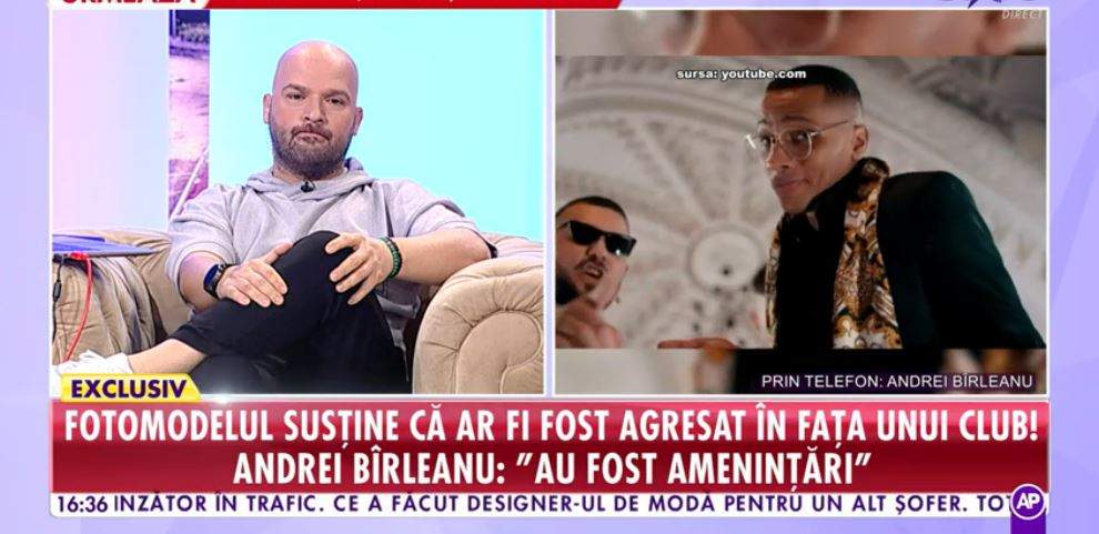 Reacția lui Andre Bîrleanu, după ce „băieții de aur” ai lui Alex Velea l-au acuzat de agresiune, în scandalul cu Alexandro Matias