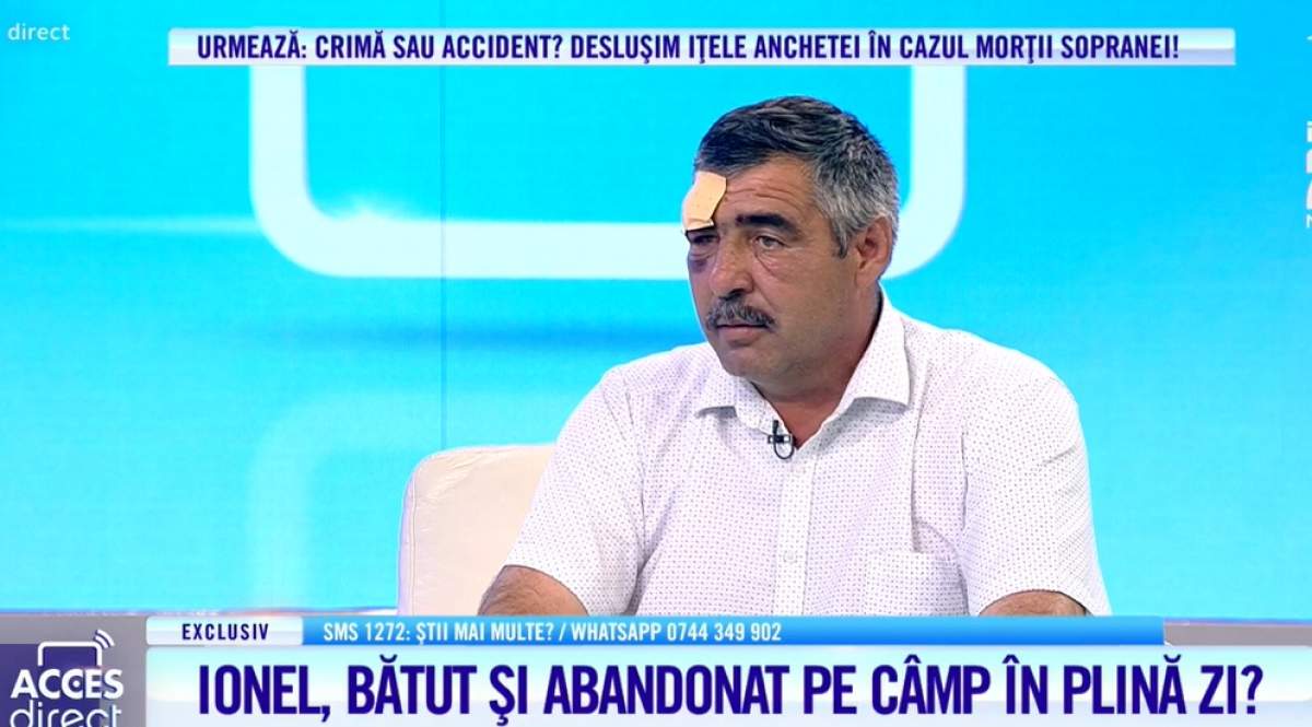 Acces Direct. Bărbat, bătut și abandonat pe câmp. Ionel a fost amenințat cu moartea de nepoții săi / VIDEO