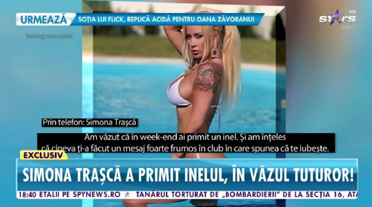 Simona Trașcă a primit inelul într-un club de fițe! Declarațiile divei despre „cererea în căsătorie”, la Antena Stars: „Am ieșit cu fetele și...” / VIDEO