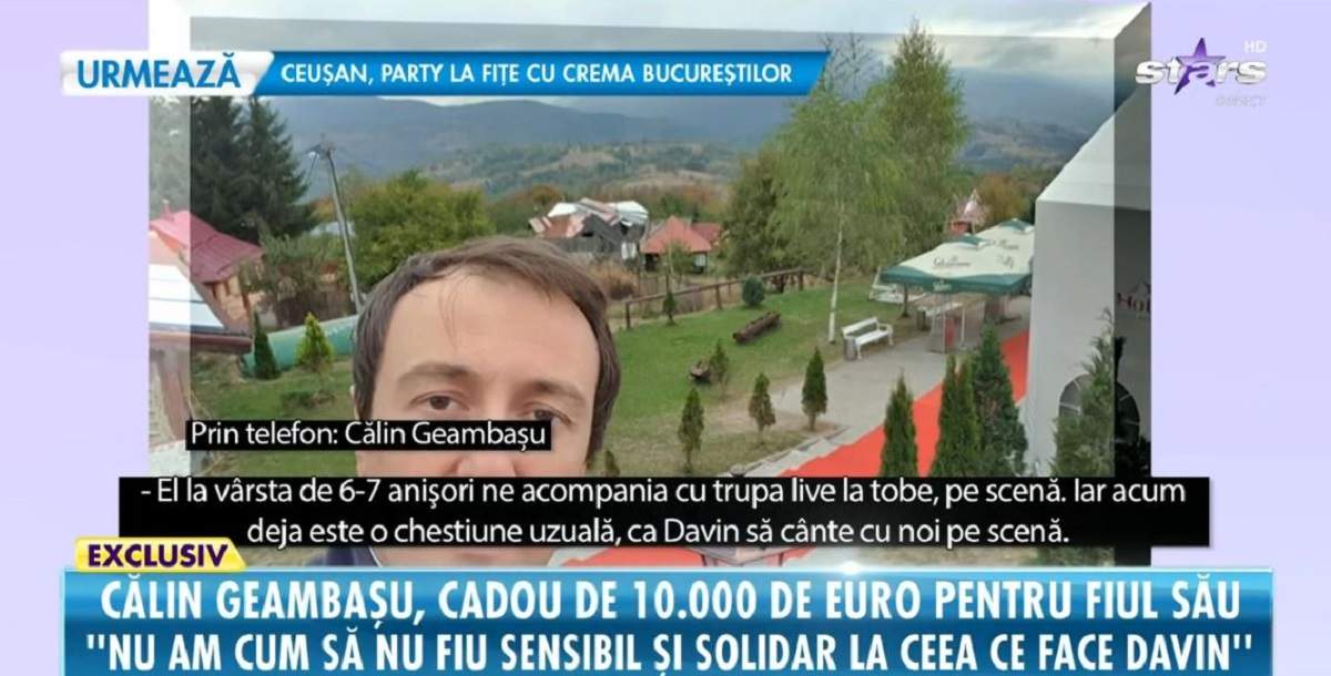 Călin Geambașu, cadou de 10.000 de euro pentru fiul său, Davin. Ce surpriză uriașă i-a făcut artistul: „Încerc să țin pasul cu copilul meu” / VIDEO